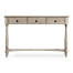Rustic Grey Three Drawer Large Console Table