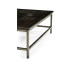 Dark Ale Square Coffee Table with Iron Base