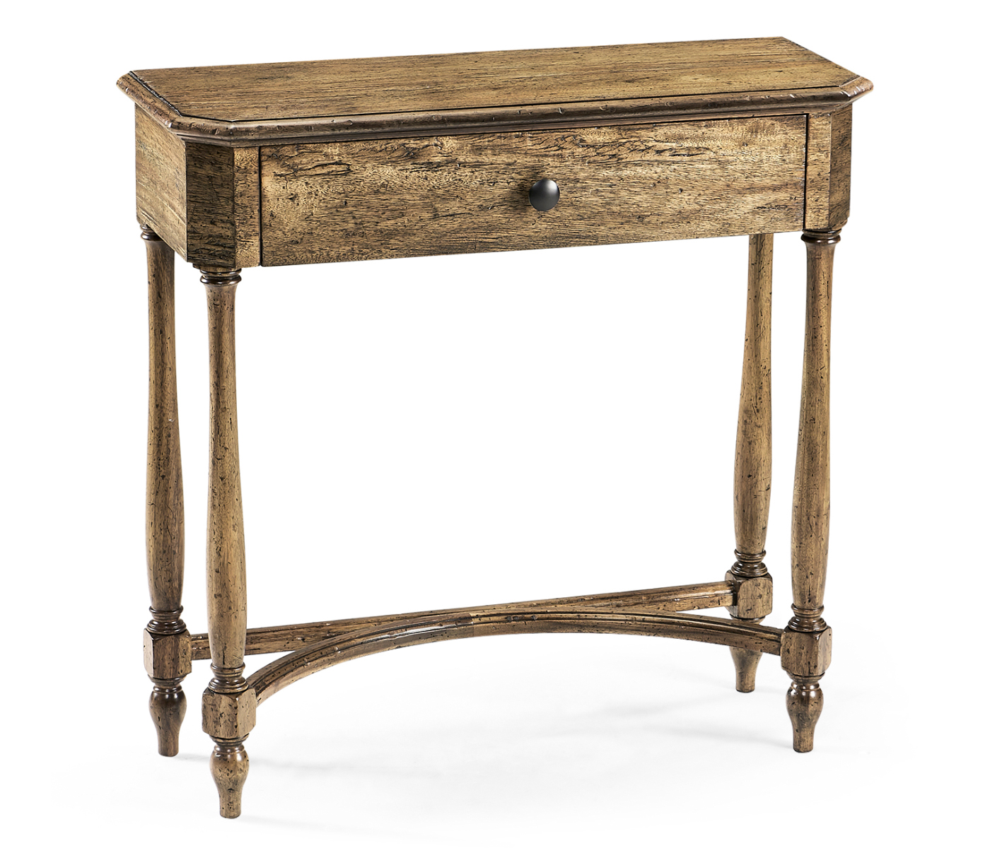 Medium Driftwood Small Console Table with Drawer