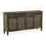 Casual Dark Driftwood Four Door Sideboard