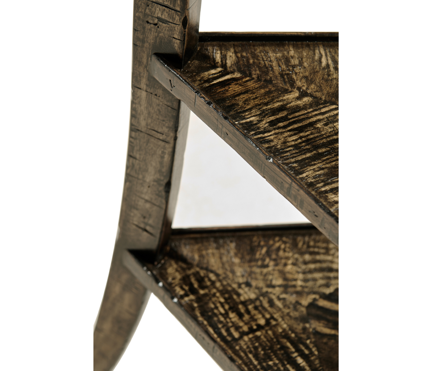 Trefoil Side Table in Dark Driftwood