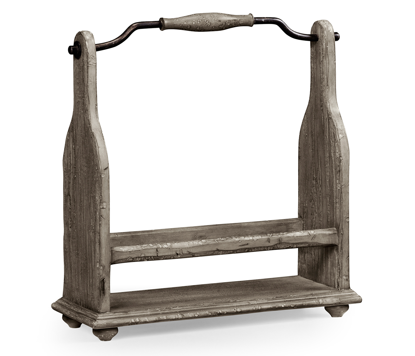 Wine Bottle Holder in Antique Dark Grey