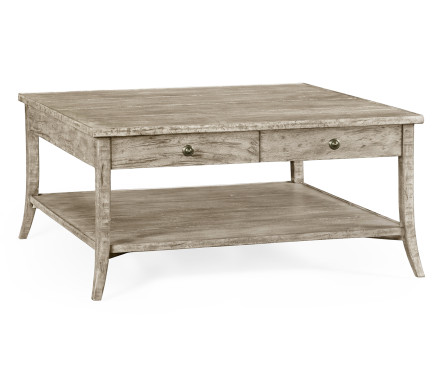 Square Coffee Table in Rustic Grey