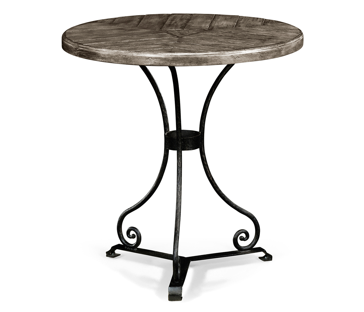 Antique Dark Grey Style Parquet Table