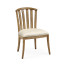 Casual Slat Upholstered Side Chair