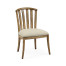 Casual Slat Upholstered Side Chair