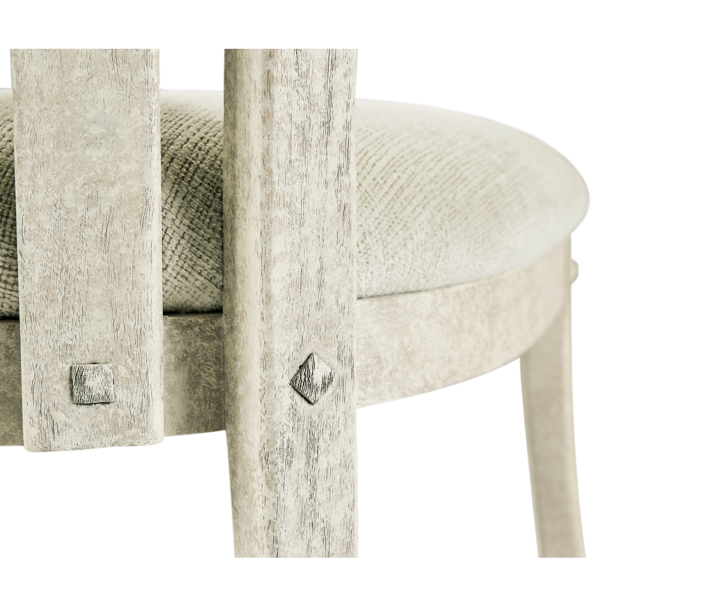 Casual Slat Upholstered Side Chair