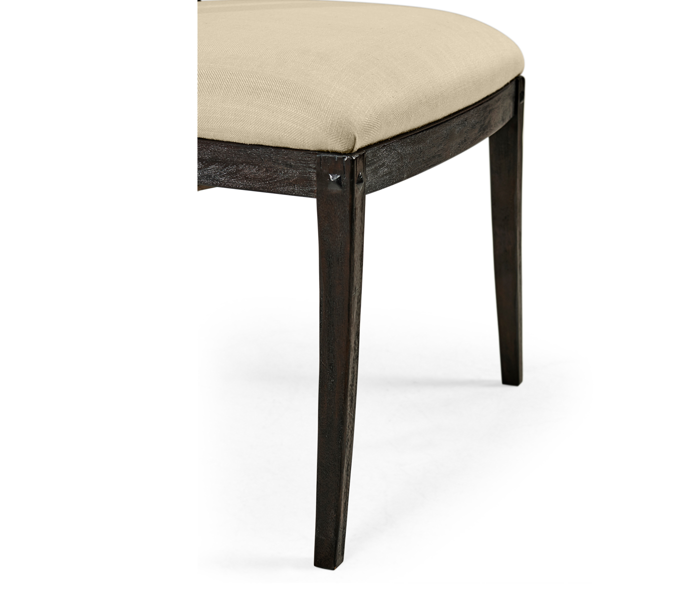 Casual Slat Upholstered Side Chair