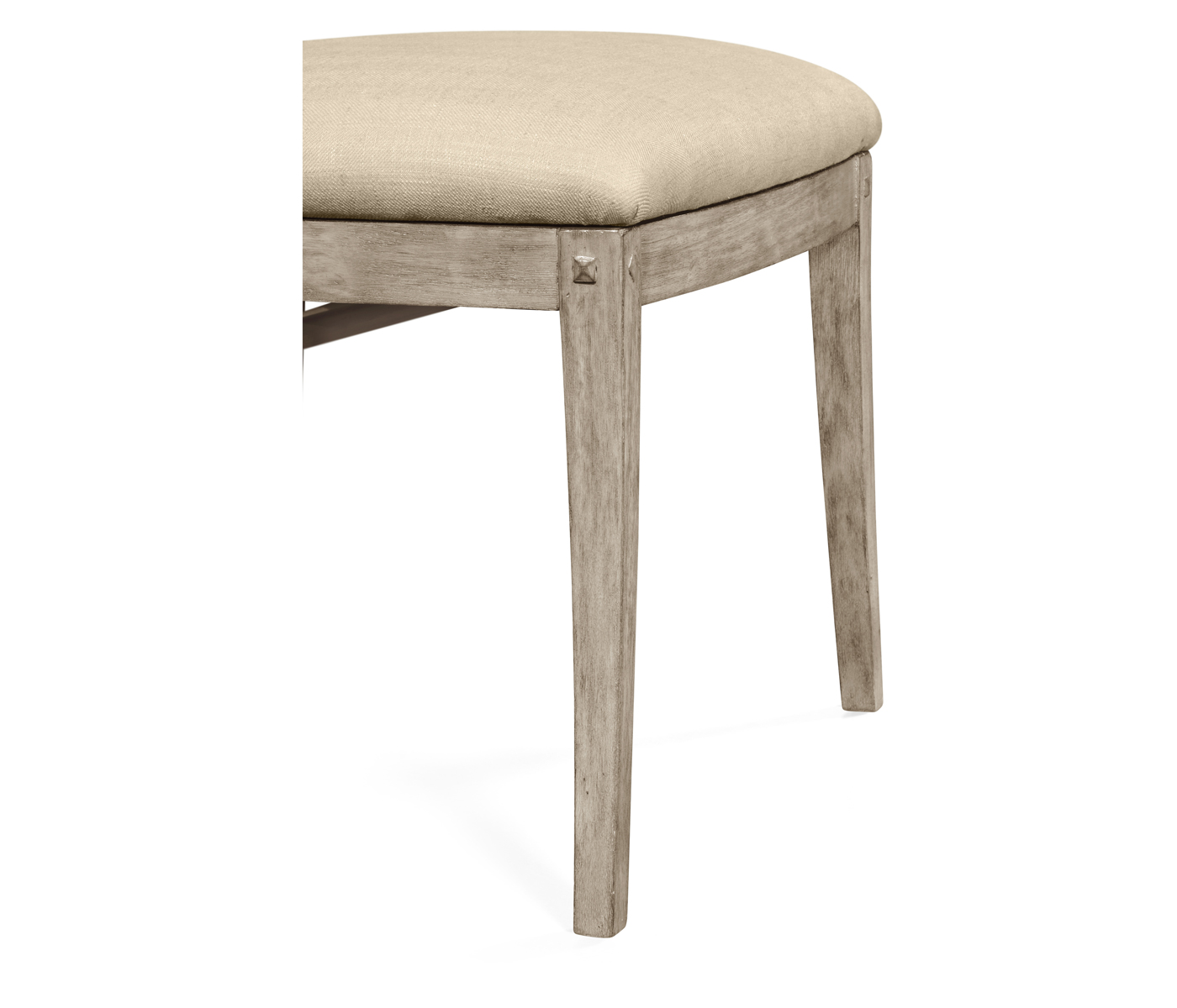 Casual Slat Upholstered Side Chair