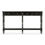 Dark Ale Parquet Double Console Table