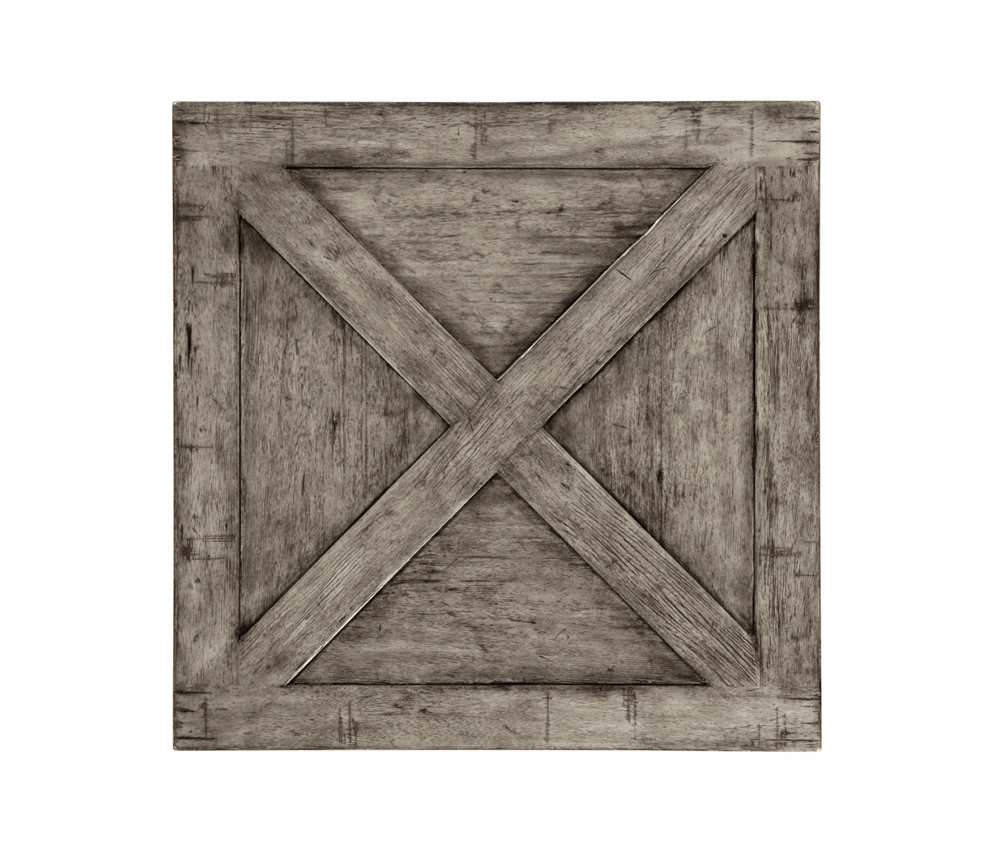 Antique Dark Grey Square Side Table