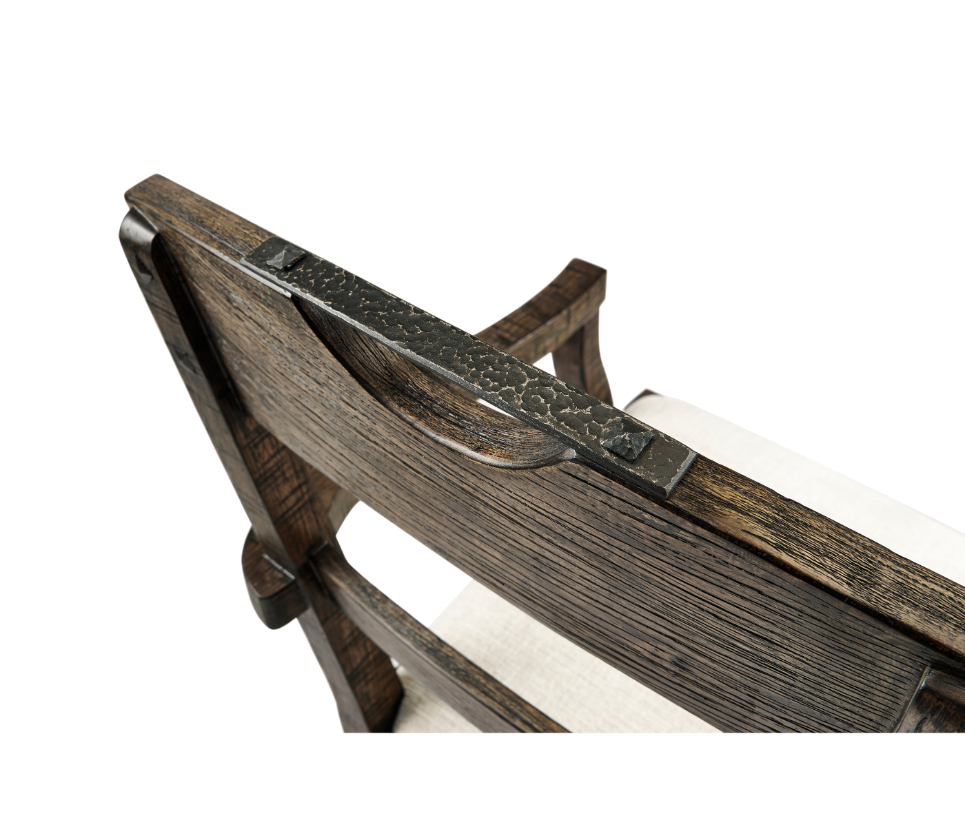 Casual Planked Dining Arm Chair