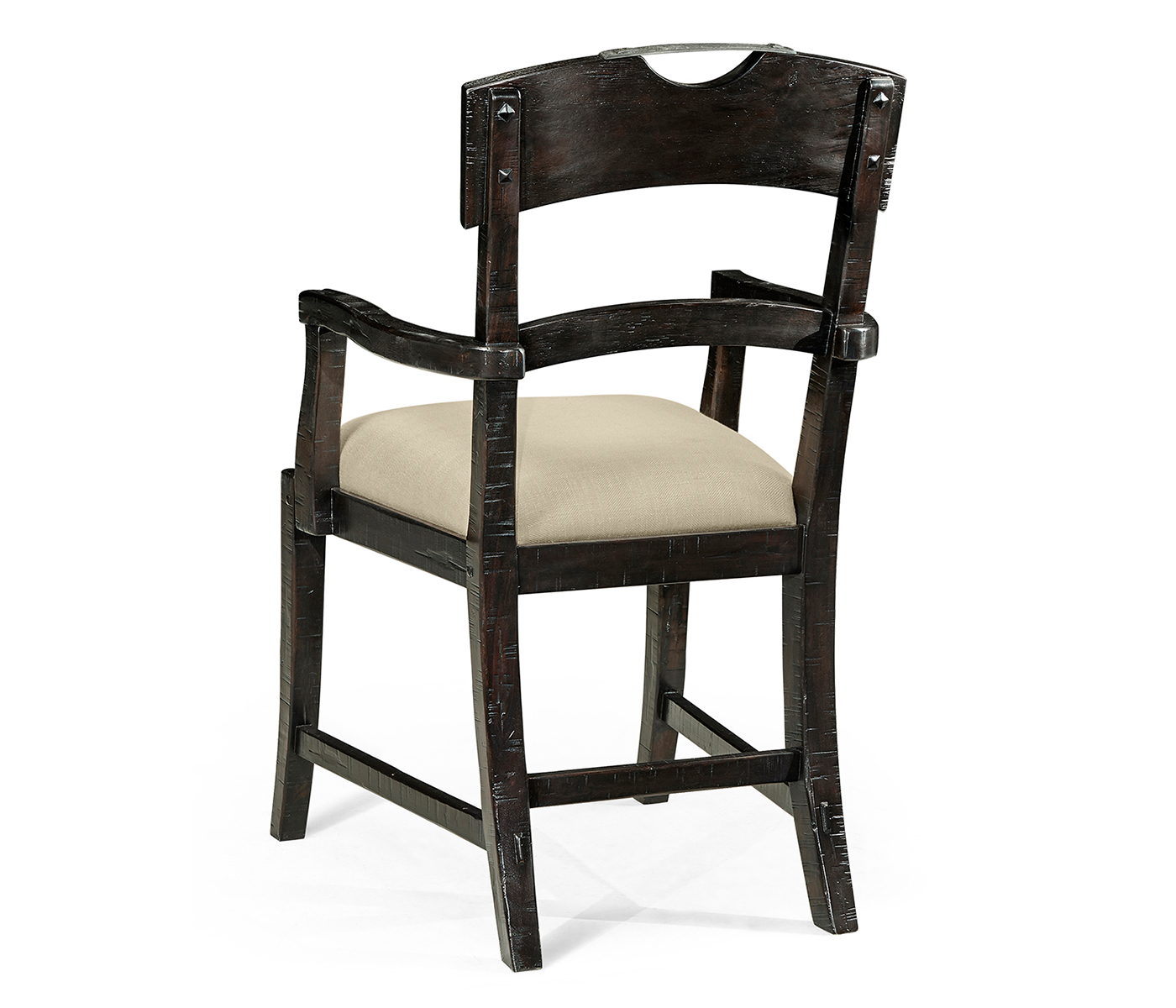 Casual Planked Dining Arm Chair