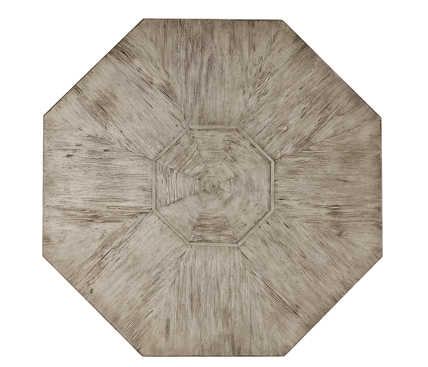 Octagonal Rustic Grey Centre Table