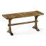 Casual Narrow Medium Driftwood Topped Bench