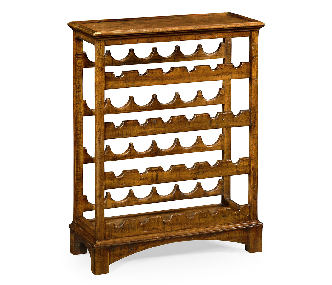 Four-Tier Wine Shelf in Country Walnut