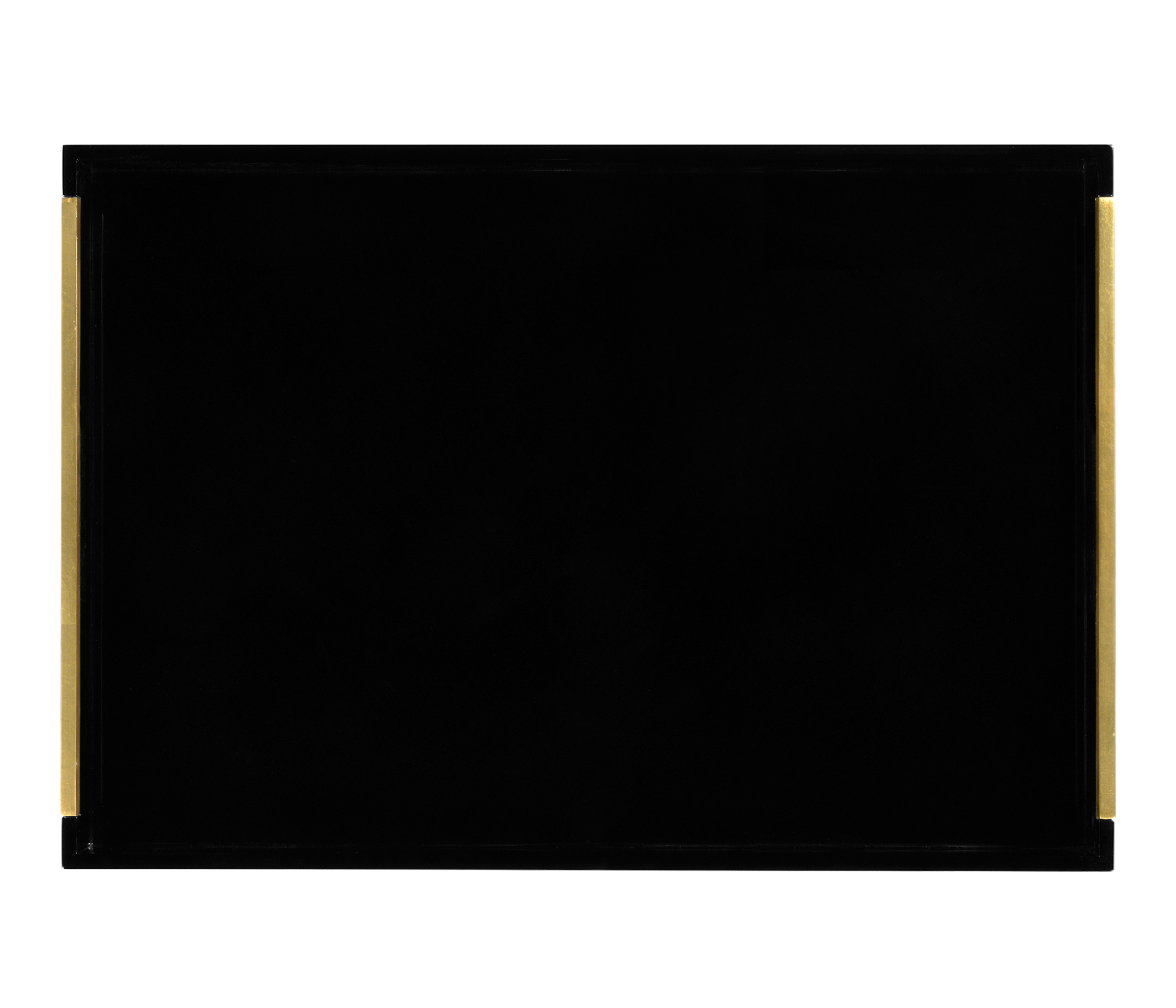 Gilded Iron Tray Table in Smoky Black Top