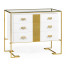 Gilded Iron Chest of Drawers in Biancaneve