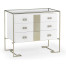 Silver Iron Chest of Drawers in Biancaneve