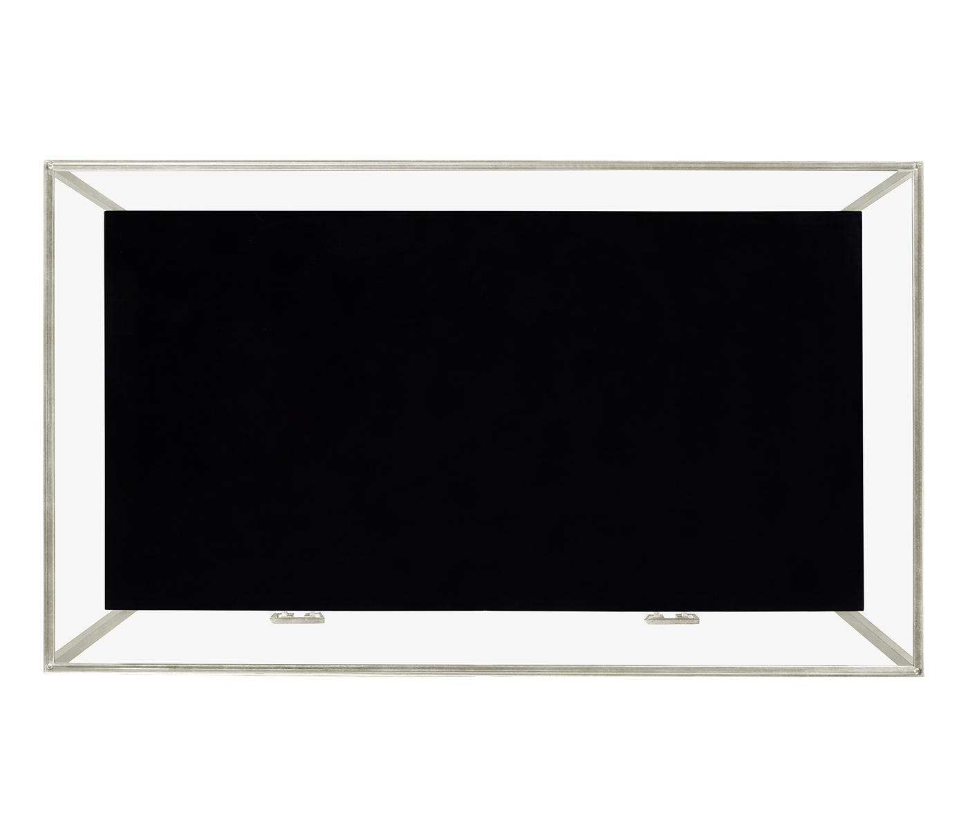 Silver Iron Coffee Table in Smoky Black