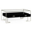 Silver Iron Coffee Table in Smoky Black