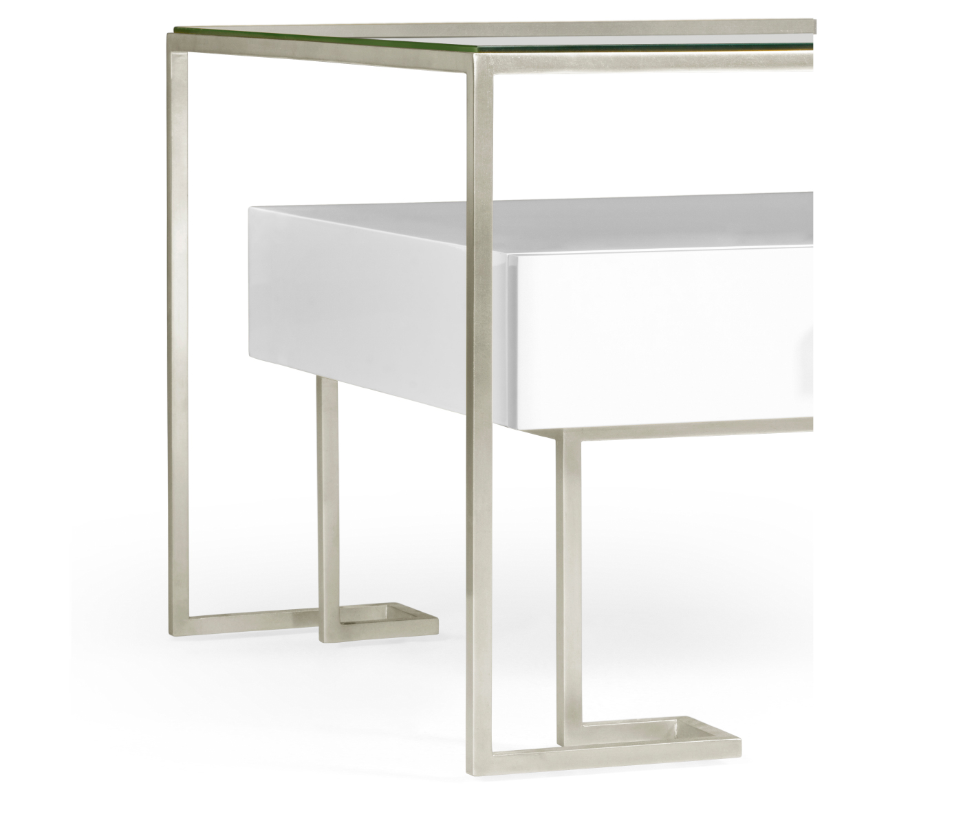 Silver Iron Coffee Table in Biancaneve