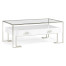 Silver Iron Coffee Table in Biancaneve