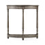 Antique Dark Grey Demilune Console Table
