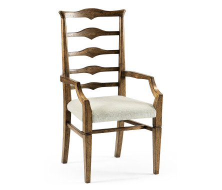 Pompano Ladderback Accent Arm Chair