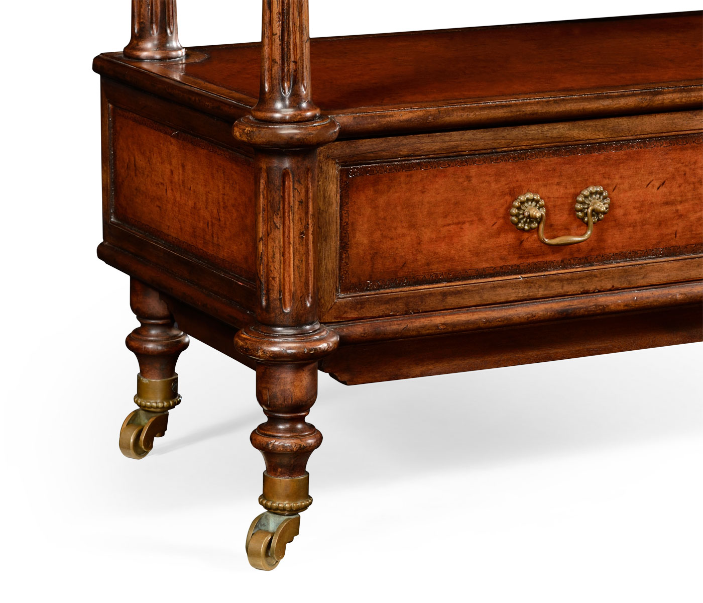 Victorian style three-tier rectangular étagère