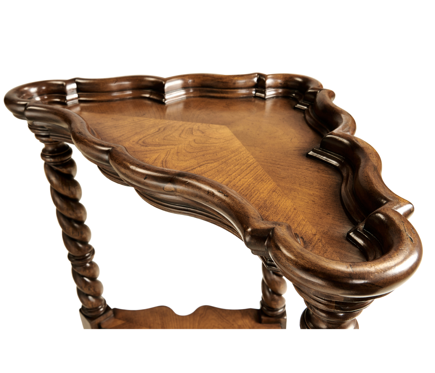 Serpentine corner table