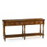 Planked walnut double sideboard