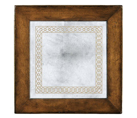 Walnut & Églomisé Four-Tier Étagère