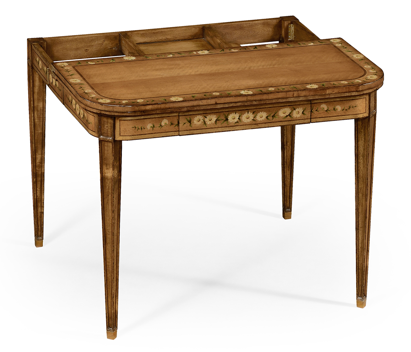 Painted card table (Satinwood)