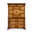 Light Walnut & Seaweed Escritoire Cabinet