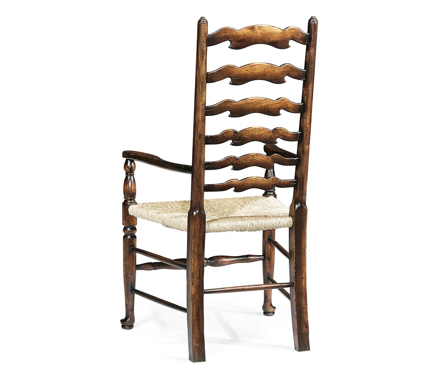 Casual Ladderback Golden Ale Dining Arm Chair