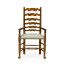 Traditional Ladderback Walnut Dining Arm Chair