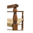 Traditional Ladderback Walnut Dining Arm Chair
