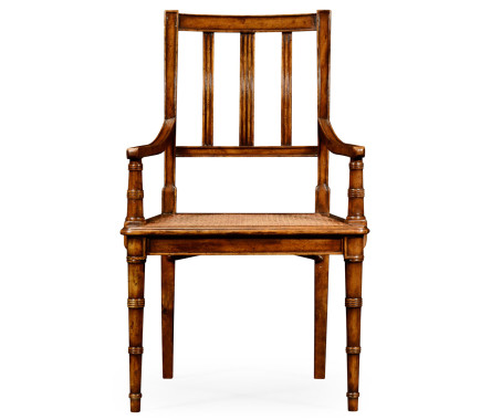 Late regency style caned chair (Arm)