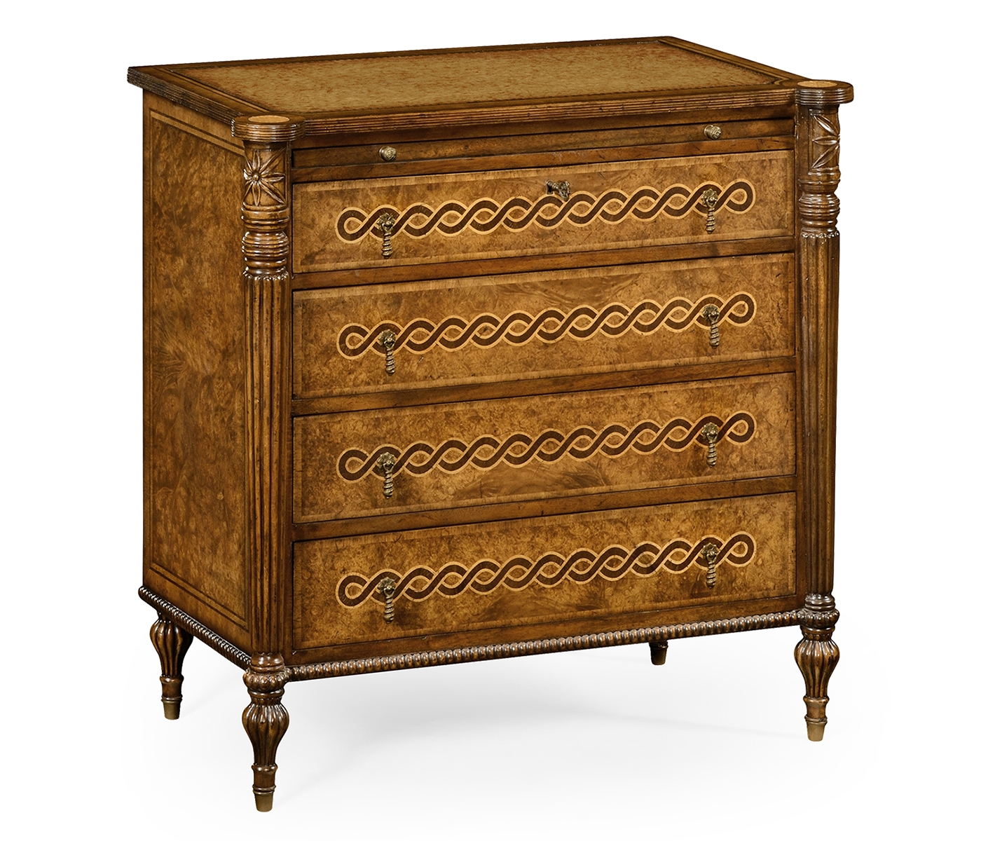 Rope twist chest of drawers