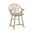 Windsor Style Grey Oak Arm Chair Counter Stool