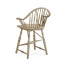 Windsor Style Grey Oak Arm Chair Counter Stool
