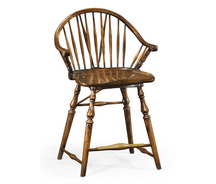Windsor style barstool