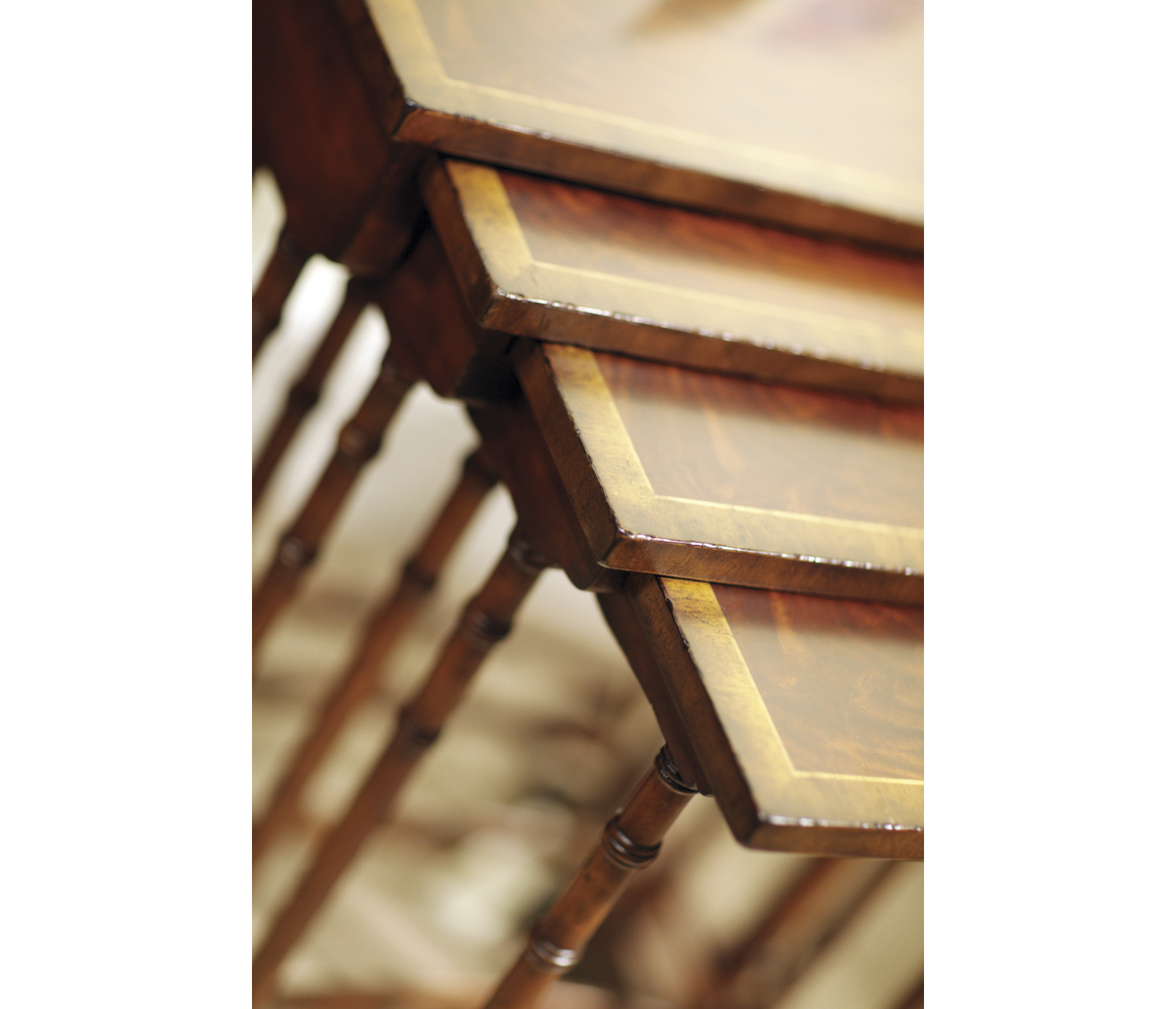 Regency Mahogany Nesting Tables