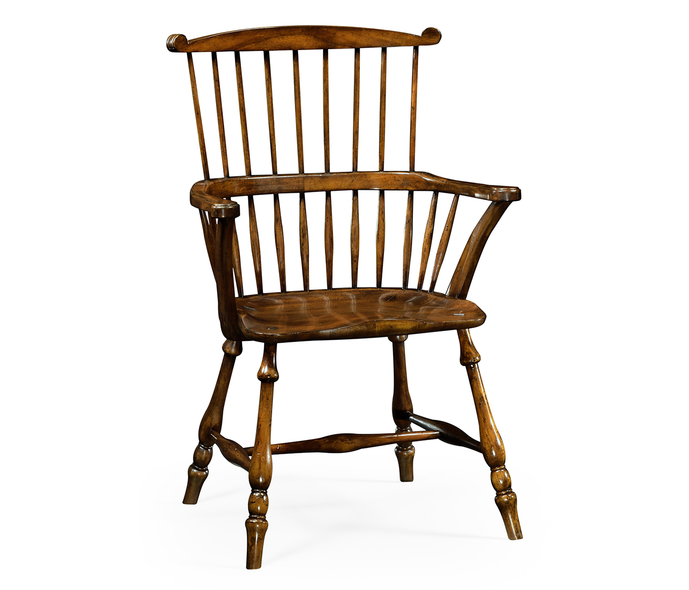 Windsor Walnut Arm Chair