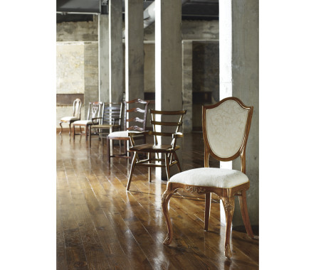 Shield Back Satinwood Side Chair