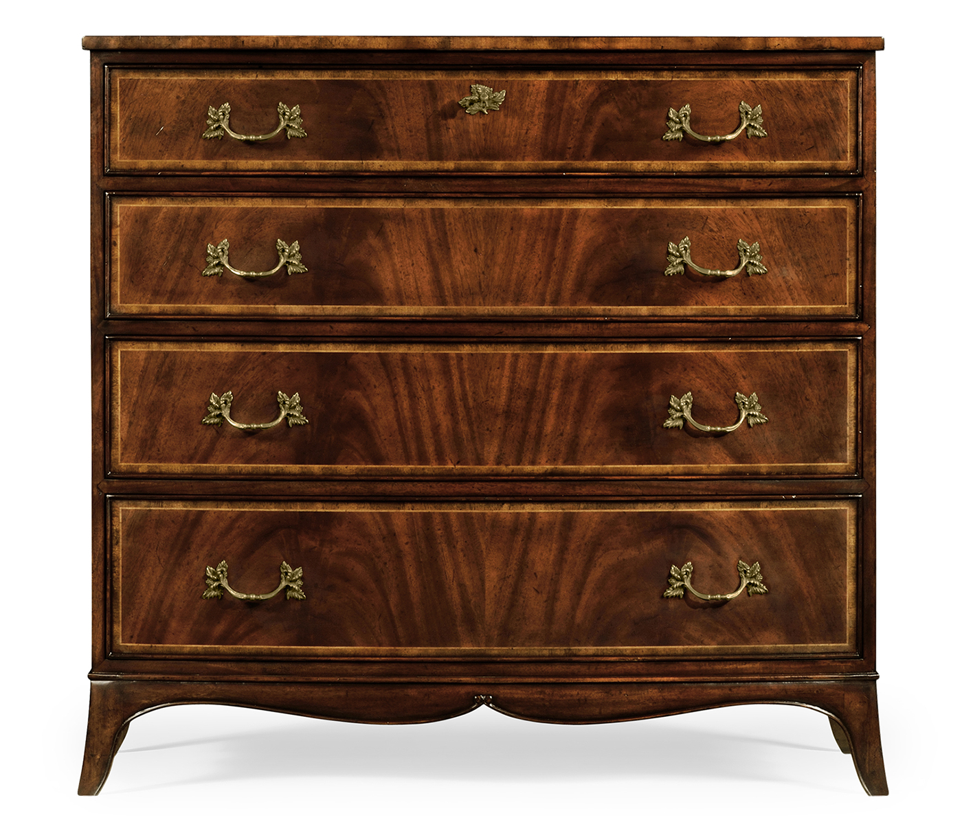 Mahogany Bow Front Chest of Drawers