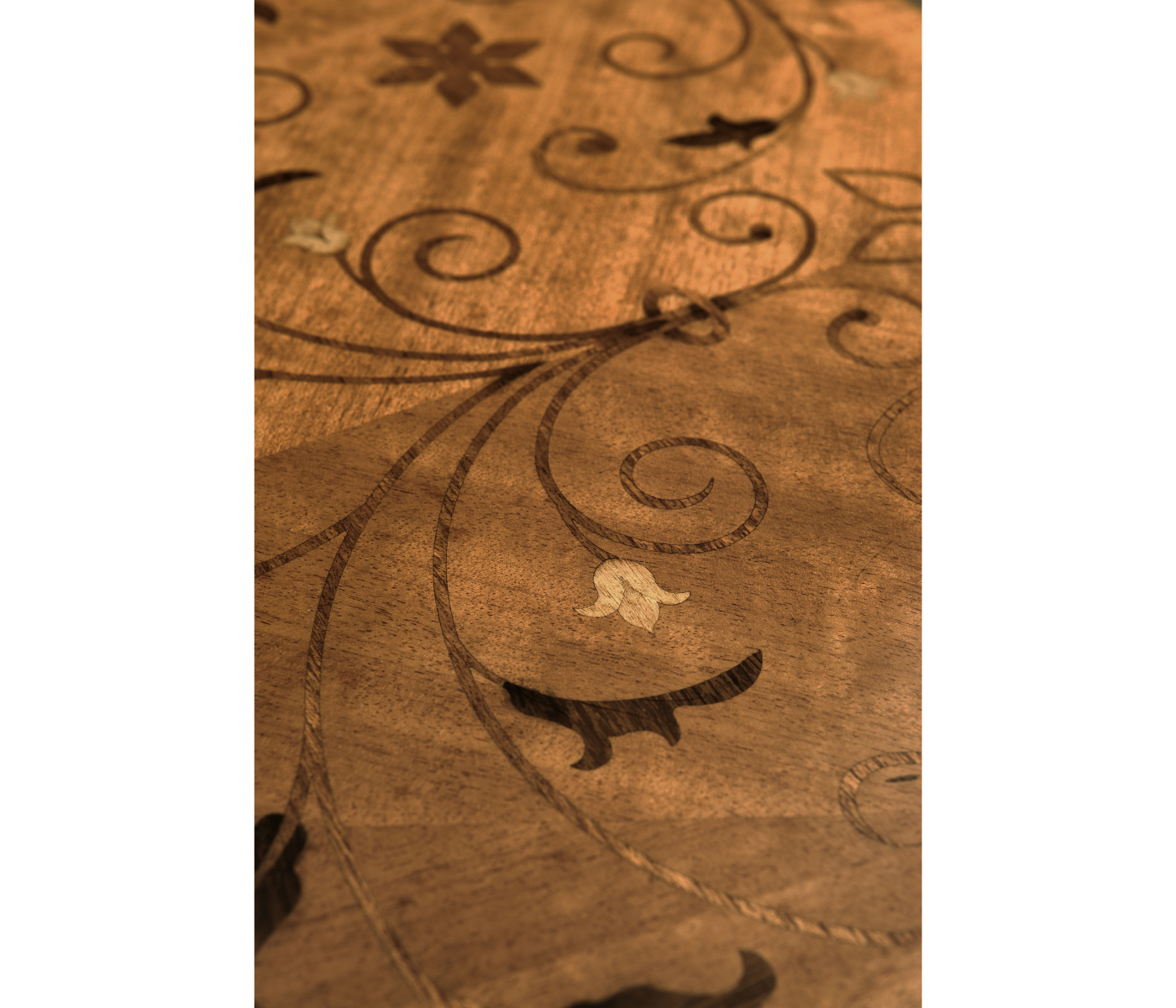 Small marquetry side table