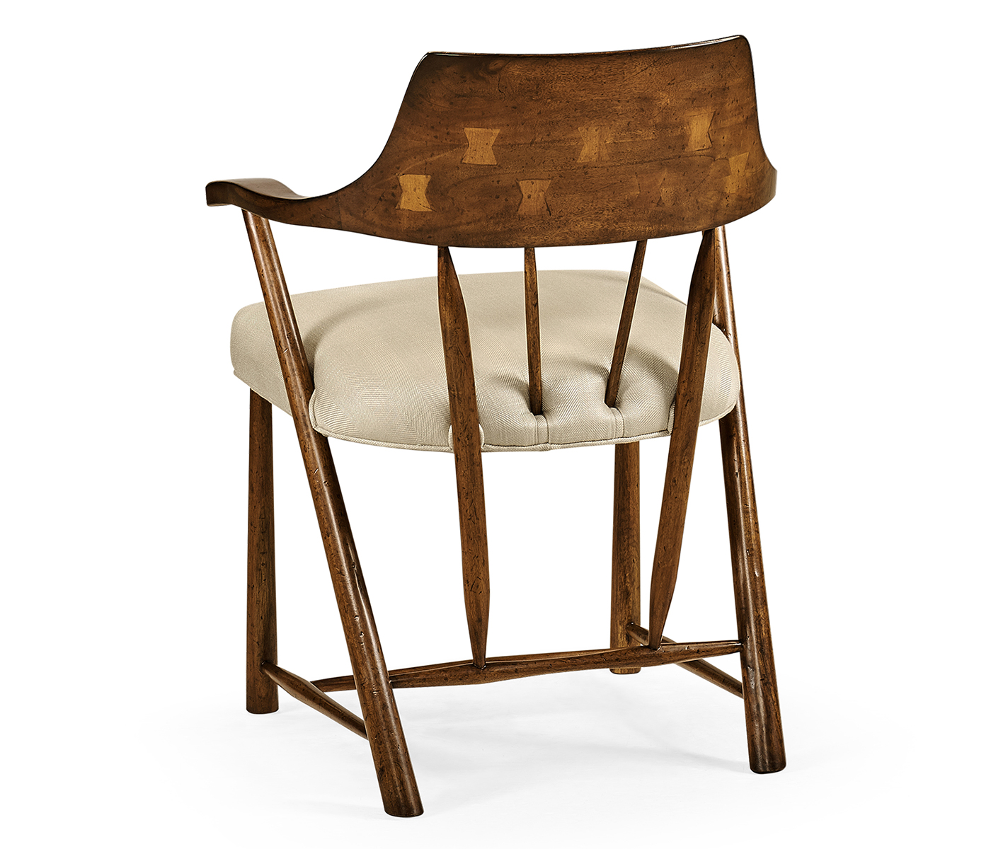 Casual Walnut Captains Chair