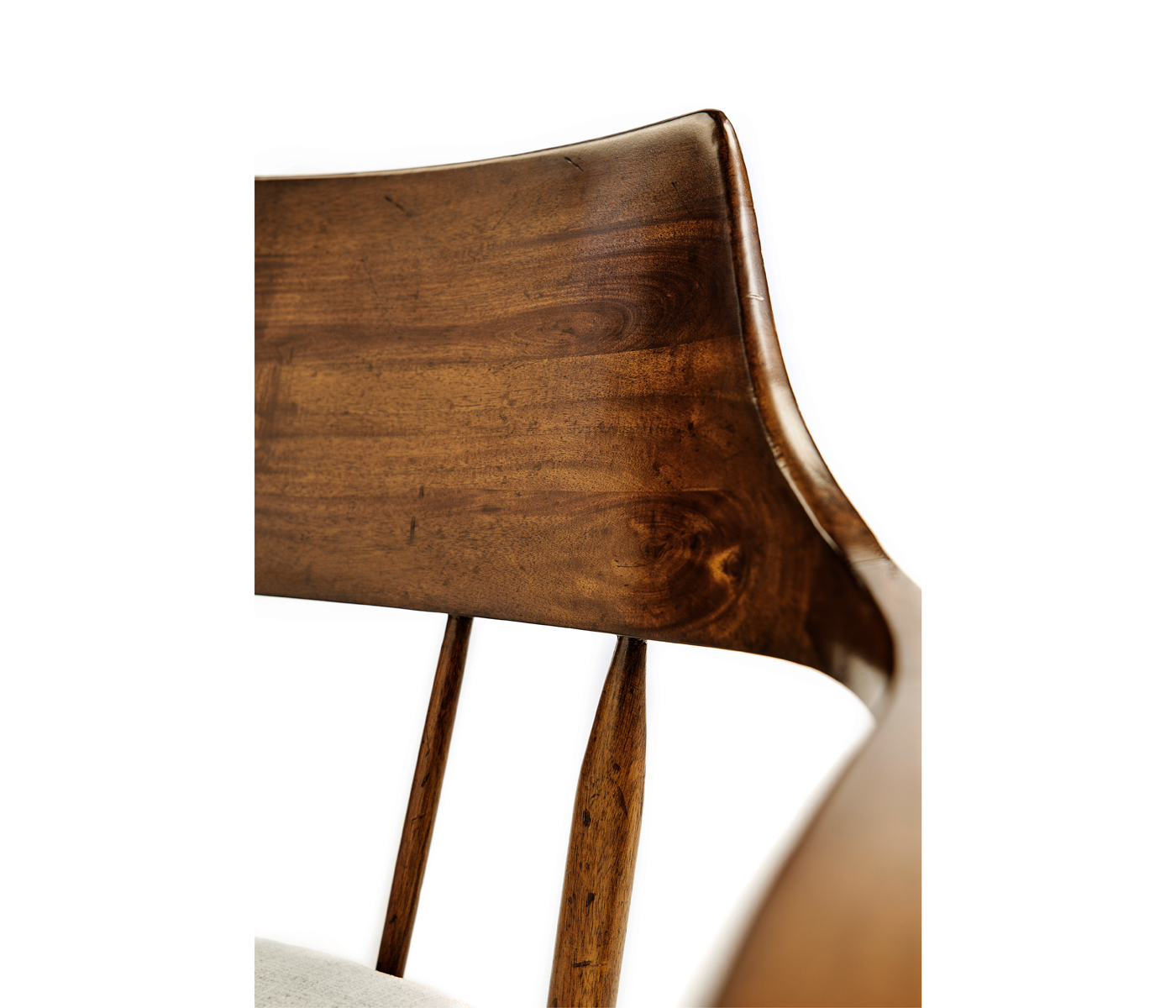 Casual Walnut Captains Chair